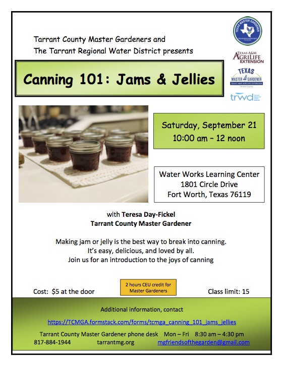 Canning 101: James and Jellies Canning 101: James and Jellies flier