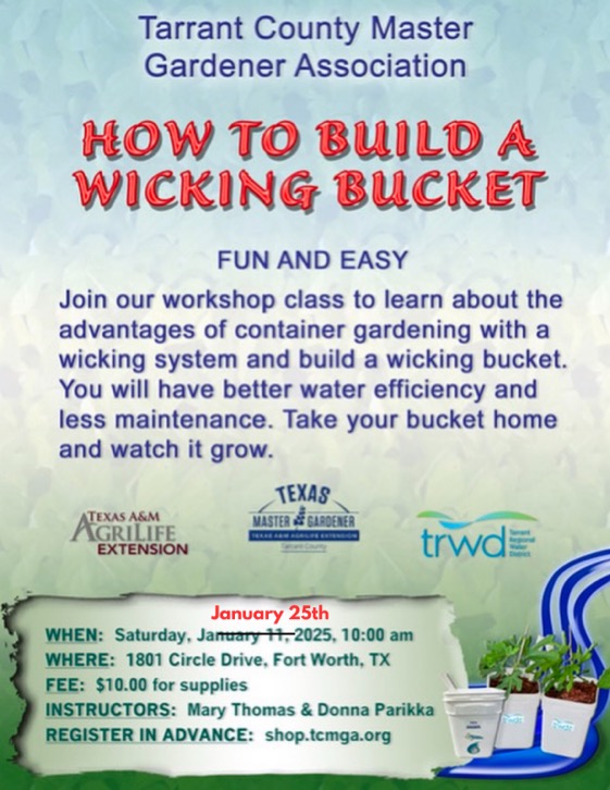 Wicking Buckets class 25Jan24